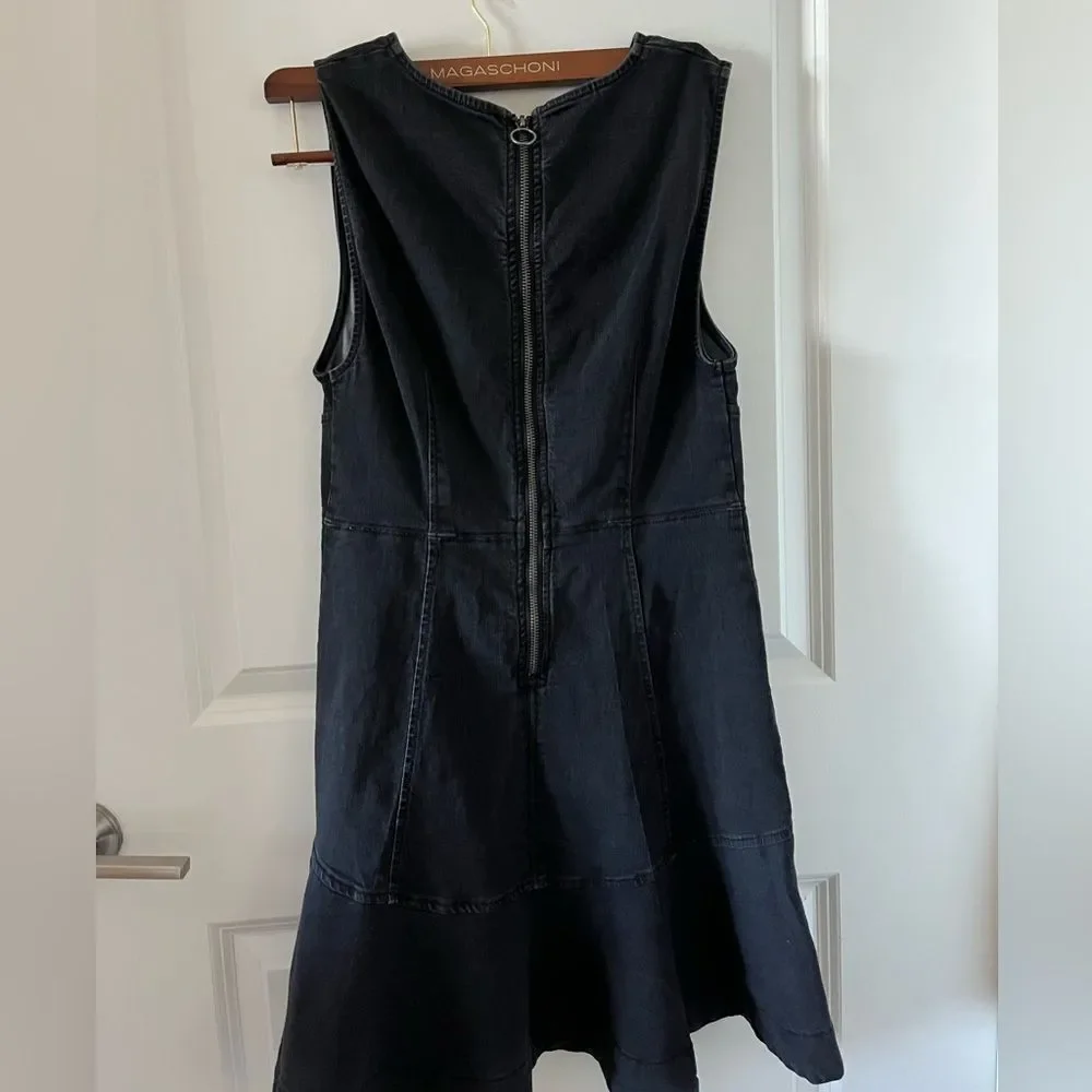 Free People Alex Denim Mini Dress Black Size 4